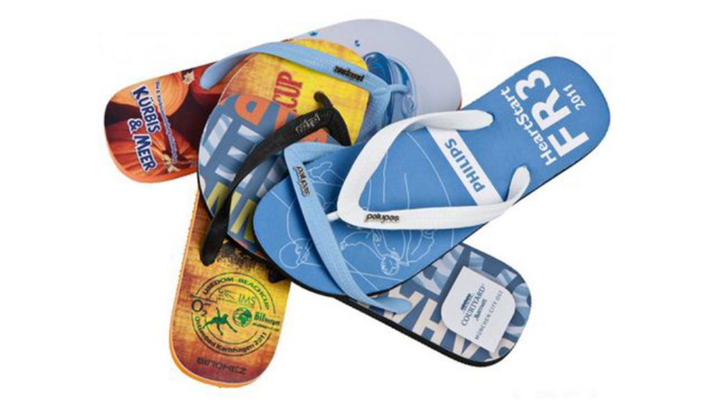 flip flops mit logo
