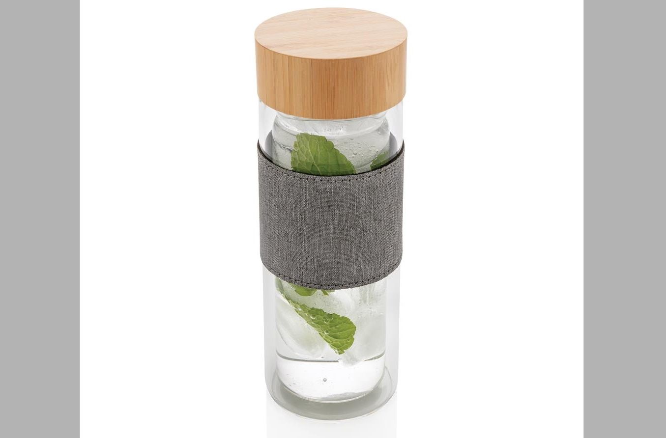 Impact doppelwandige Borosilikatglas-Flasche