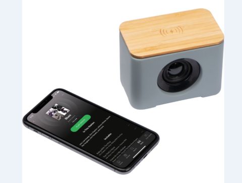 Bluetooth Lautsprecher mit integriertem Wireless Charger