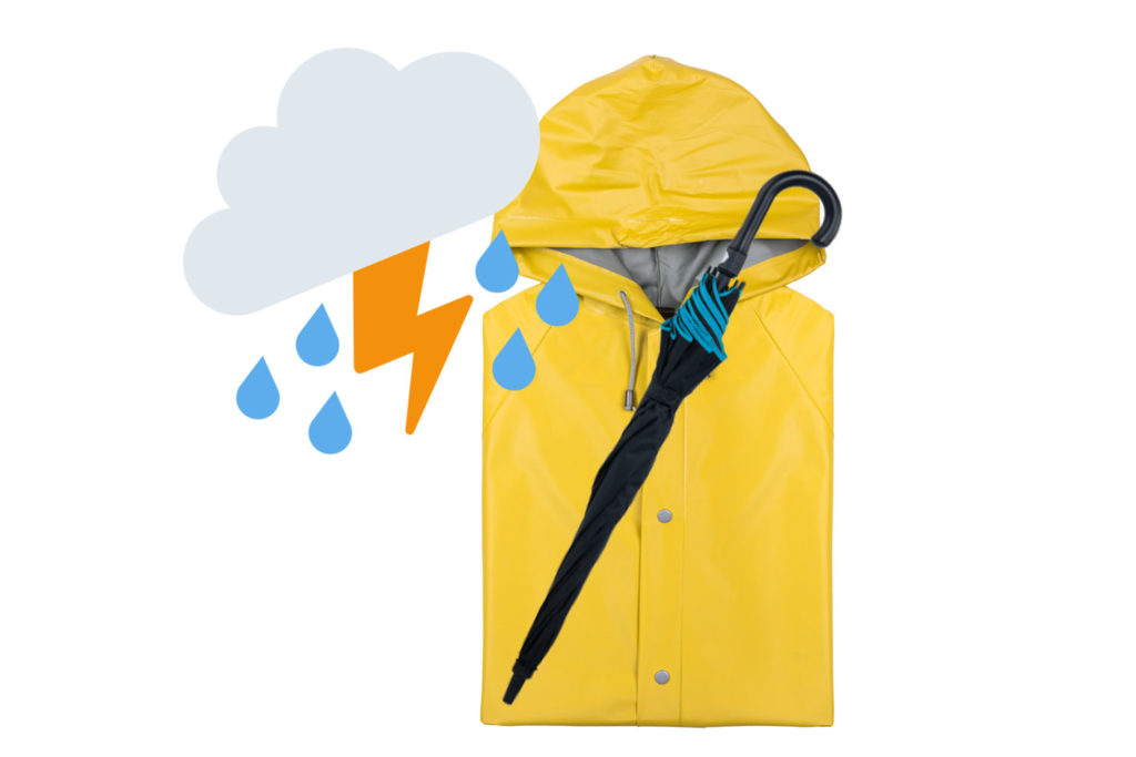 Regen-Werbemittel