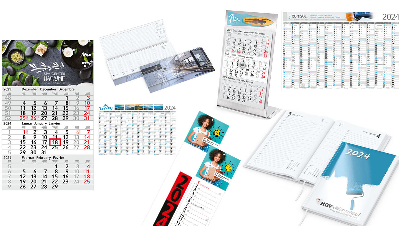 Kalender mit Logo