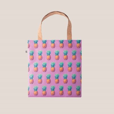 Individuelle Einkaufstasche mit Ananas Muster