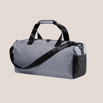 Sporttasche grau bedruckbar mit Firmenlogo