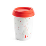 Thermosbecher mit weihnachtsmotiv