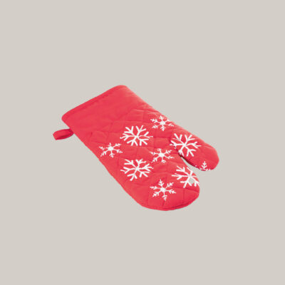 küchenhandschuh mit schneeflocken muster