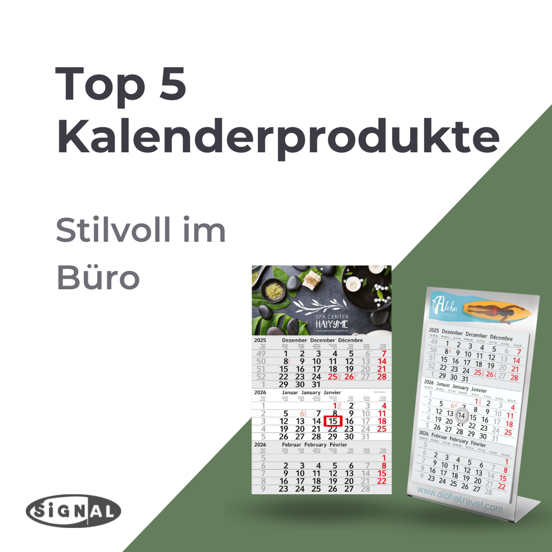 Kalender, die Ihre Marke das ganze Jahr in den Fokus rücken